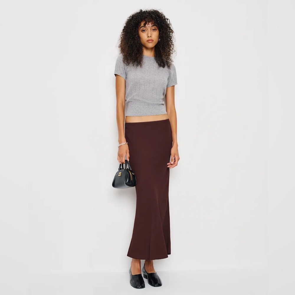 Reformation Layla Skirt Brown - Size 4